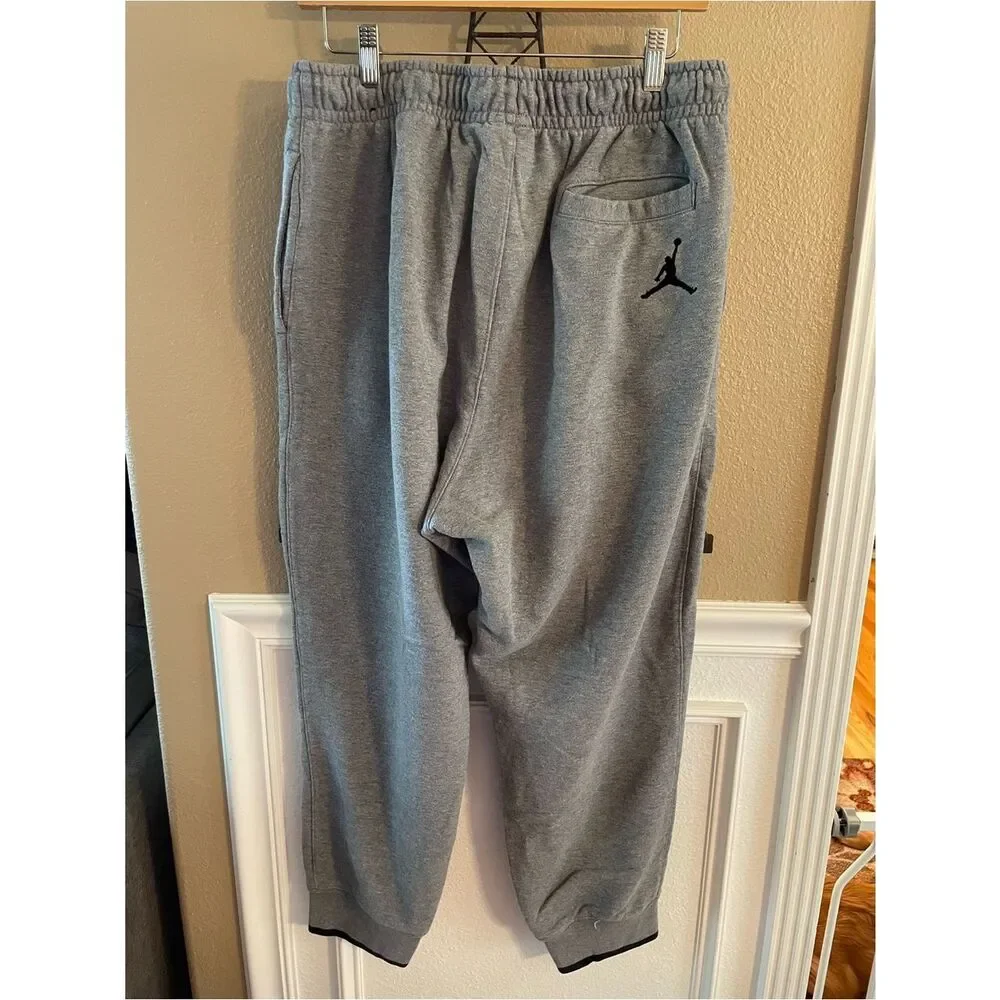 JUMP MAN Air Jordan Nike Gray Drawstring Men’s Jogger Sweatpants XL